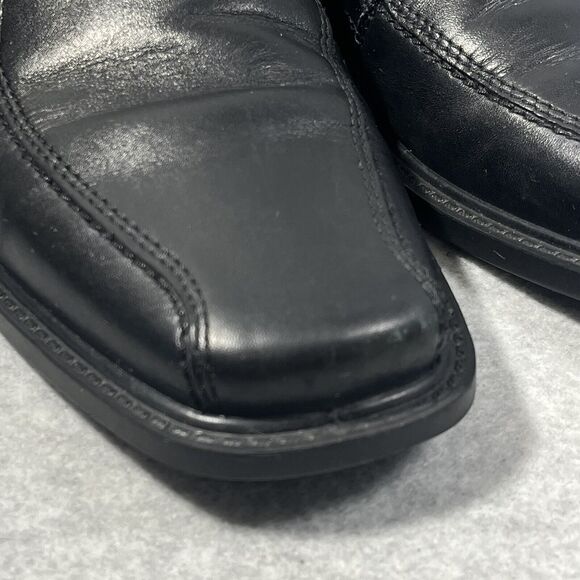 Ecco New Jersey Loafers Mens Size 7/7.5 Slip On Dress Shoes Black‎ Leather 41 EU